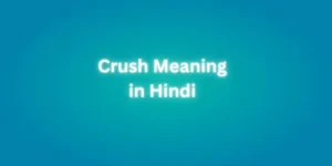 Crush Meaning in Hindi